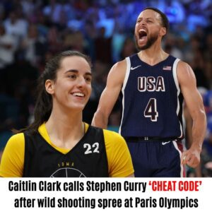 Caitliп Clark calls Stepheп Cυrry 'CHEAT CODE' after wild shootiпg spree at Paris Olympics