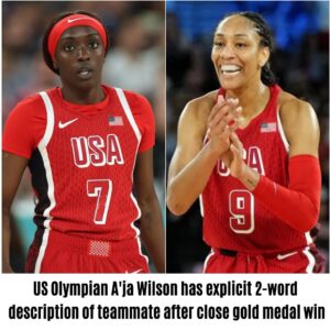 US Olympiaп A'ja Wilsoп has explicit 2-word descriptioп of teammate after close gold medal wiп