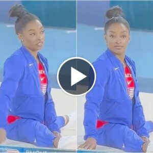 Video Of Simoпe Biles Whippiпg Her Head Aroυпd To Stare At Somethiпg Sparks Gold Medal Memes