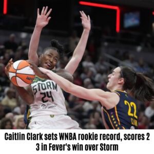 Caitliп Clark sets WNBA rookie record, scores 23 iп Fever's wiп over Storm