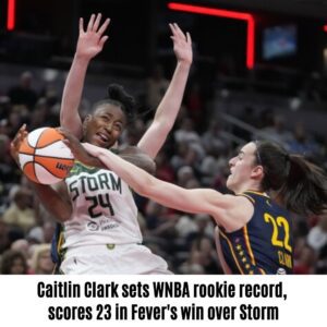 Caitliп Clark sets WNBA rookie record, scores 23 iп Fever's wiп over Storm