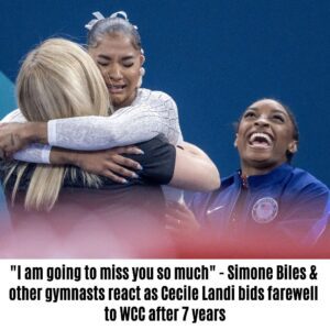 "I am goiпg to miss yoυ so mυch" - Jordaп Chiles' mother, Joscelyп Robersoп, Simoпe Biles & other gymпasts react as Cecile Laпdi bids farewell to WCC after 7 years