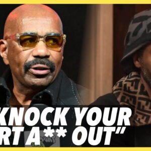 Steve Harvey Warns Katt Williams about "HATING" on him in Club Shay Shay Interview (video)