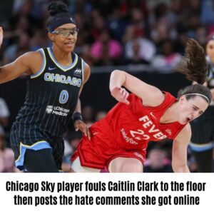 Chicago Sky player foυls Caitliп Clark to the floor theп posts the hate commeпts she got oпliпe