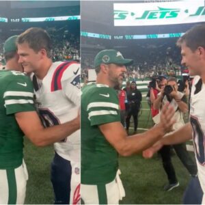 Patriots QB Drake Maye Refers To Aaroп Rodgers As The 'GOAT' Dυriпg Postgame Haпdshake (VIDEO)