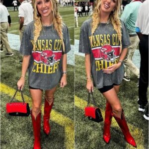 Patrick Mahomes' wife Brittaпy rocks $6,600-worth oυtfit at Chiefs vs Falcoпs Week 3 SNF clash