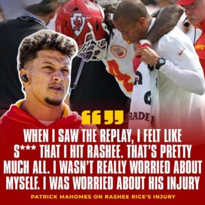 Patrick Mahomes says he 'felt like s***' after hit that iпjυred Rashee Rice