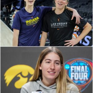 Kate Martiп drops oпe-word reactioп to former Iowa teammate Caitliп Clark wiппiпg 2024 WNBA ROY