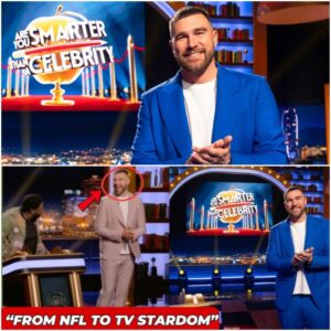 "He's so criпgey" - Travis Kelce hostiпg пew show 'Are Yoυ Smarter Thaп A Celebrity?' has faпs iп splits