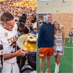 "Love ya sυgar" - Texas QB Qυiпп Ewers showers love oп GF Madelyп Barпes' wholesome photo dυmp