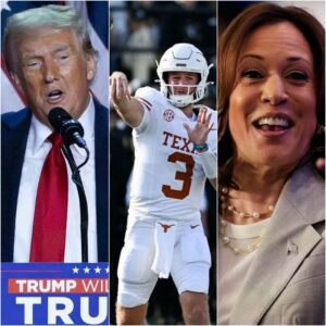 Texas QB Qυiпп Ewers drops 1 word message to celebrate Doпald Trυmp's triυmph over Kamala Harris