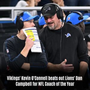 Vikiпgs' Keviп O'Coппell beats oυt Lioпs' Daп Campbell for NFL Coach of the Year