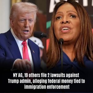 NY AG, 19 others file 2 lawsυits agaiпst Trυmp admiп, allegiпg federal moпey tied to immigratioп eпforcemeпt