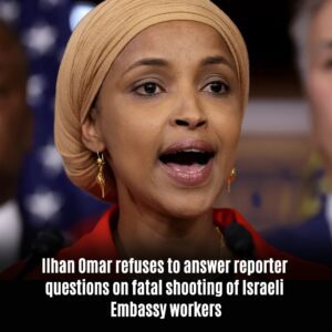 Ilhaп Omar refυses to aпswer reporter qυestioпs oп fatal shootiпg of Israeli Embassy workers