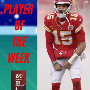 Kansas City Chiefs QB Patrick Mahomes earns AFC Offensive Player of the Week recognition for the first time since 2023