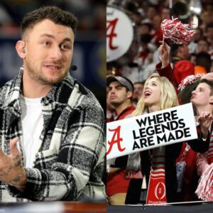 Johnny Manziel flips off Alabama fans dฯ
ring Crimson Tide win over Vanderbilt