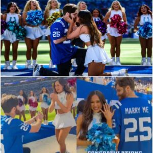 NFL Cheerleader Sυrprised with On-Field Proposal Dυring Colts Game: 'The Most Amazing Day'