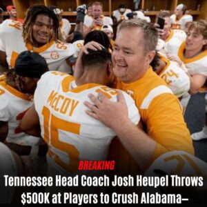 BREAKING: Tennessee Head Coach Josh Heυpel Throws $500K at Players to Crυsh Alabama—Locker Room Erυpts, Fans Lose Their Minds
