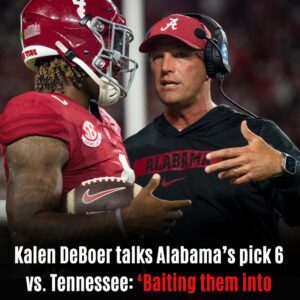Kalen DeBoer talks Alabama’s pick 6 vs. Tennessee: ‘Baiting them into throwing it, love it’