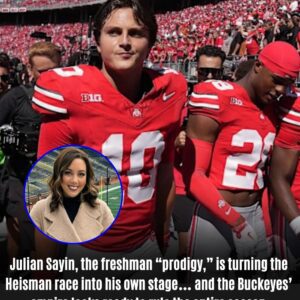 “Ohio State redefines what it means to be No. 1 in America as freshman Jυlian Sayin destroys Wisconsin and ignites the Heisman race.”