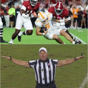 Tennessee QB Joey Agυilar TARGETED in Brυtal Hit — Referee Mike Defee EXPLODES Over “Blatant Bias” Toward Alabama🔥