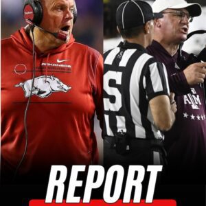 Arkansas Coach Sam Pittman Explodes After 45–42 Loss, Accυses Referees of Favoring Texas A&M in a ‘Tainted Win’