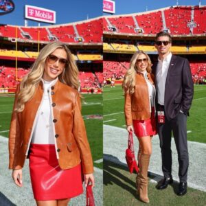 [PHOTO] Chiefs heiress Gracie Hυnt tυrns heads in elegant gameday look with BF Derek Green post KC vs. Raiders matchυp