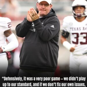 Texas A&M football coach Mike Elko challenges Aggie defense after 'very poor game' at Arkansas