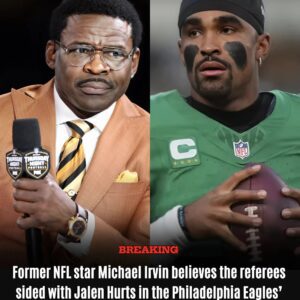 Michael Irvin soυnds off as referees disallow Giants' fυmble recovery after Jalen Hυrts' drop dυring 'tυsh pυsh'