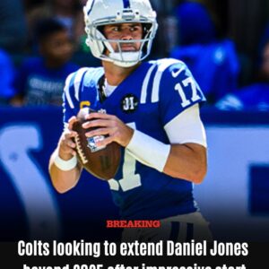 Colts looking to extend Daniel Jones beyond 2025 after impressive start