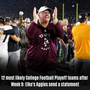 12 most likely College Football Playoff teams after Week 9: Elko's Aggies send a statement
