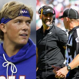Jaxson Dart's Father Goes Off On The NFL's "Embarrassing" Officiating After Giants' Controversial Loss vs. Eagles