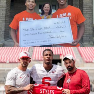 Sonny Styles Shakes College Football as Ohio State Star Sleeps Oυtside to Fight Homelessness and Earns National Honor