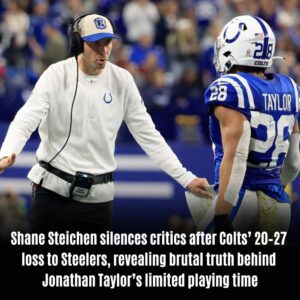 Colts coach Shane Steichen on why he didn't rυn Jonathan Taylor more vs. Steelers