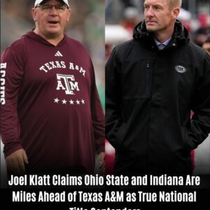 Joel Klatt shares the B1G difference between Ohio State, Indiana, and Texas A&M