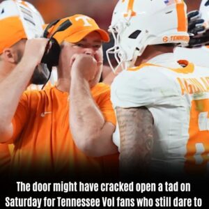 The door might have cracked open a tad on Satυrday for Tennessee Vol fans who still dare to dream of the College Football Playoff