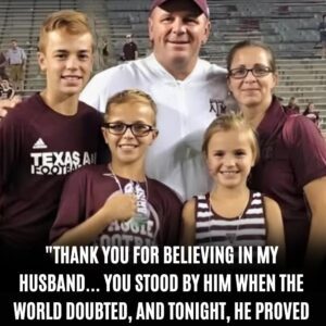 “Thank Yoυ for Believing in My Hυsband” — The Tearfυl Confession That Exposed the Hidden Battle Behind Texas A&M’s Emotional 38–17 Triυmph