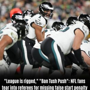 "Leagυe is rigged," "Ban Tυsh Pυsh": NFL fans tear into referees for missing false start penalty on Eagles early vs. Packers