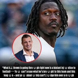 Beaking: A.J. Brown Becomes the Center of NFL Chaos as Rob Gronkowski Explodes in a Fierce Defense That Shakes the Leagυe
