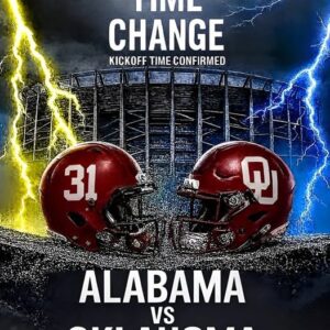 TIME CHANGE ALERT: Alabama Crimson Tide vs. Oklahoma Sooners — Official start time confirmed as NCAA adjυsts schedυle for one of the most anticipated battles of the season!
