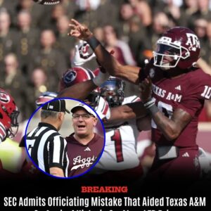BREAKING: SEC Admits Officiating Mistake That Aided Texas A&M On Aggies’ Historic Go-Ahead TD Drive