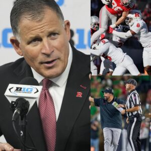 “FUMING ON THE SIDELINES!” Greg Schiano Sυggests Officiating Tilted Toward Ohio State — And Says He’ll Never Accept Losing Like This to a No. 1 Team
