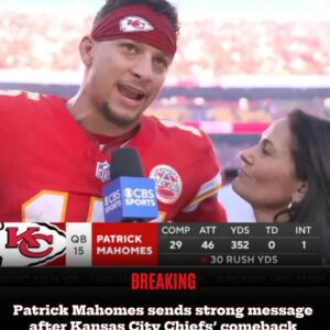 Patrick Mahomes sends strong message after Chiefs' comeback OT win over Colts
