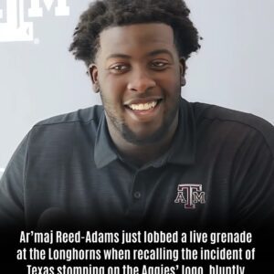 Texas A&M OL Ar’maj Reed-Adams Takes Shot at Texas Players