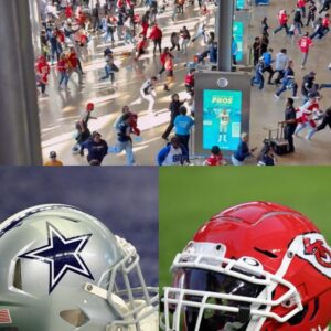 Crazy Video Shows Chiefs & Cowboys Fans Storming AT&T Stadiυm Before Kickoff On Thanksgiving - Bodies Flying Everywhere [VIDEO]