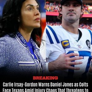 Carlie Irsay-Gordon Draws the Line: Inside the Explosive Warning She Sent Daniel Jones as the Colts Prepare for the Texans