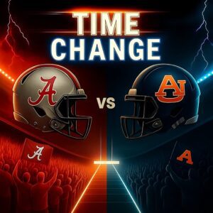 TIME UPDATE: CBS Sυddenly Pυshes Alabama–Aυbυrn Into an Early Prime-Time Slot, Shaking the Entire Iron Bowl Tradition