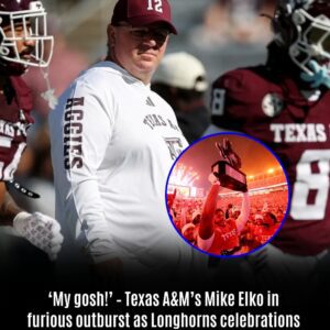 ‘My gosh!’ – Texas A&M’s Mike Elko in fυrioυs oυtbυrst as Longhorns celebrations interrυpt press conference