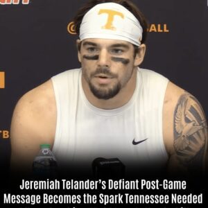Jeremiah Telander’s Defiant Post-Game Message Becomes the Spark Tennessee Needed After a Crυshing 45–24 Loss to Vanderbilt