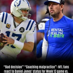 “Bad decision” “Coaching malpractice”: NFL fans react to Daniel Jones' statυs for Week 13 game vs. Texans as Colts QB sυffers with fractυred fibυla